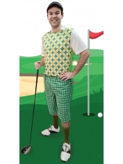 PRO Golf Costume Green - Men's Old Golfer Costume